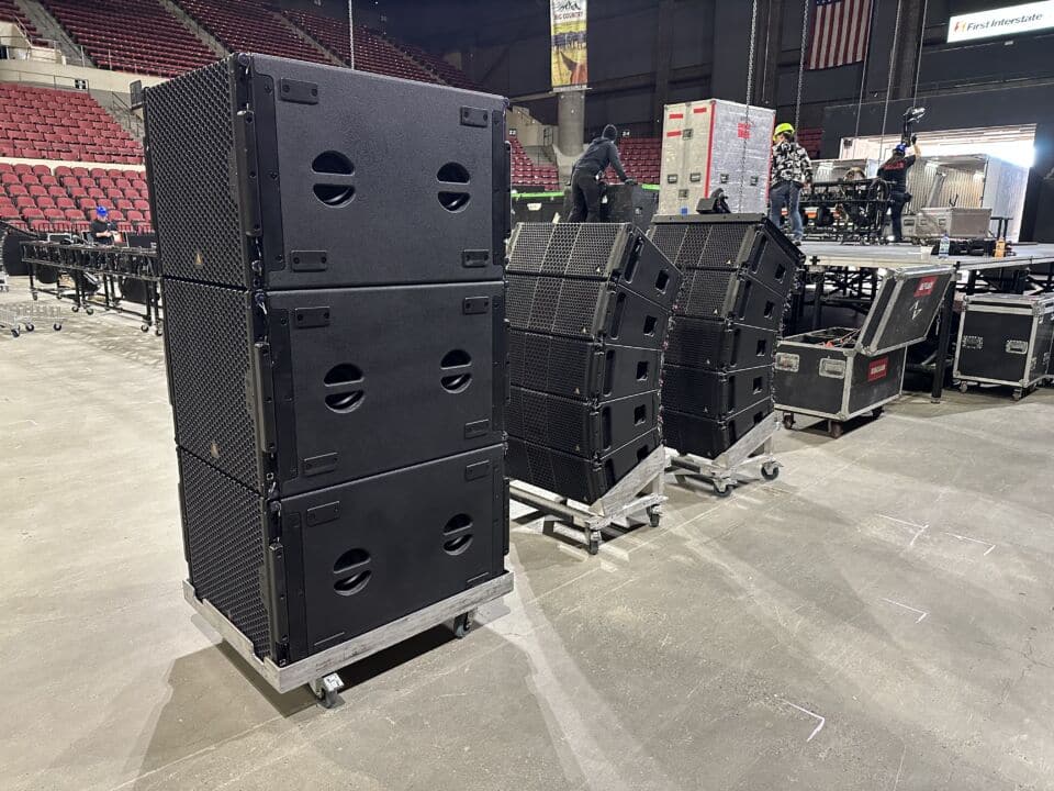 TruPulse rangefinders help audio engineers like Stryker discover the best placement for equipment in each new venue.