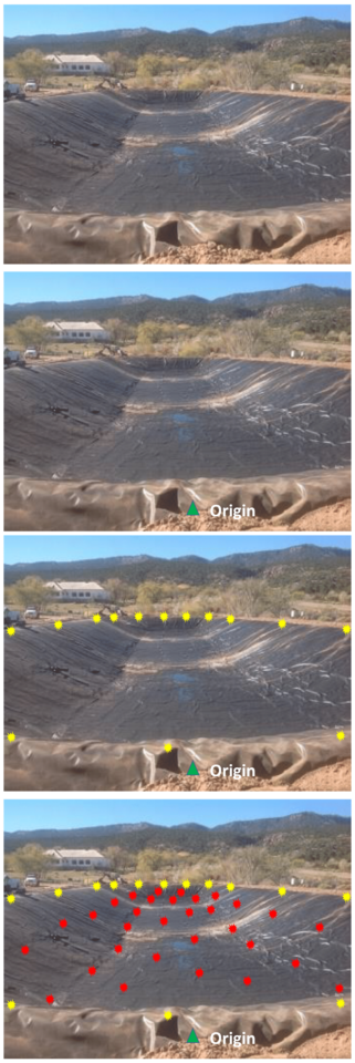 These images help provide a visual reference for MapSmart volume training as the volume of a pit is acquired through 4 primary actions.